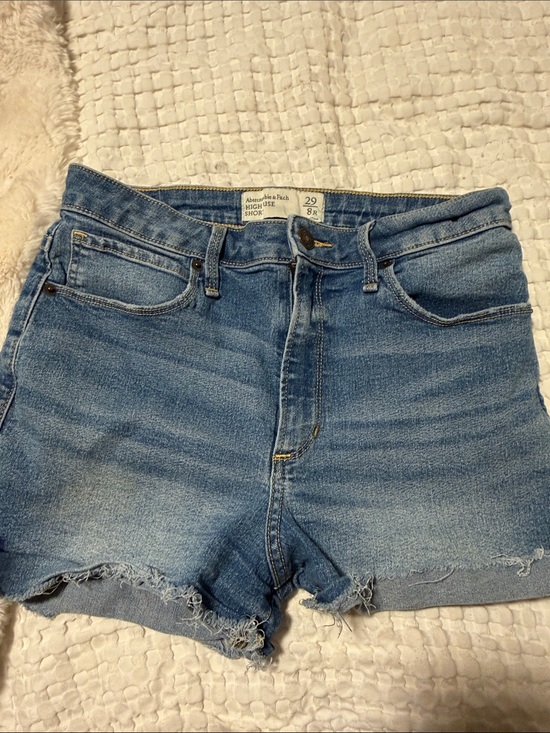 Abercrombie & Fitch Pants - Abercrombie & Fitch Light Blue Denim Cutoff Shorts